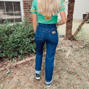 Wrangler High Waisted Slim Fit Jeans